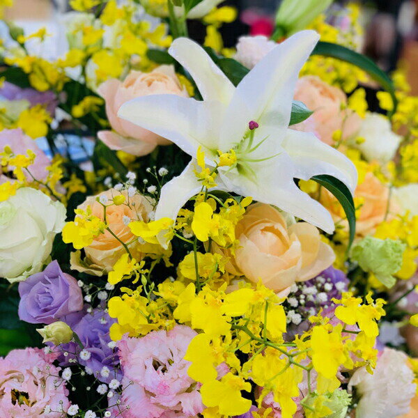 敬老の日 花 花束 誕生日 お見舞い 季節の花束＆フラワーアレンジメントギフト 贈り物 プレゼント 卒業祝