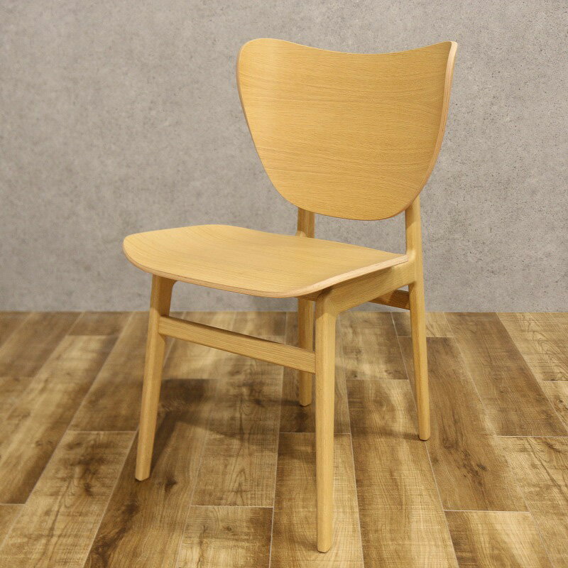 【モデルルーム展示品】NORR11 ELEPHANT CHAIR Natural Oak(幅470×奥行530×高さ455（mm）北欧 モダン シンプル ダイニングチェア)【中古】