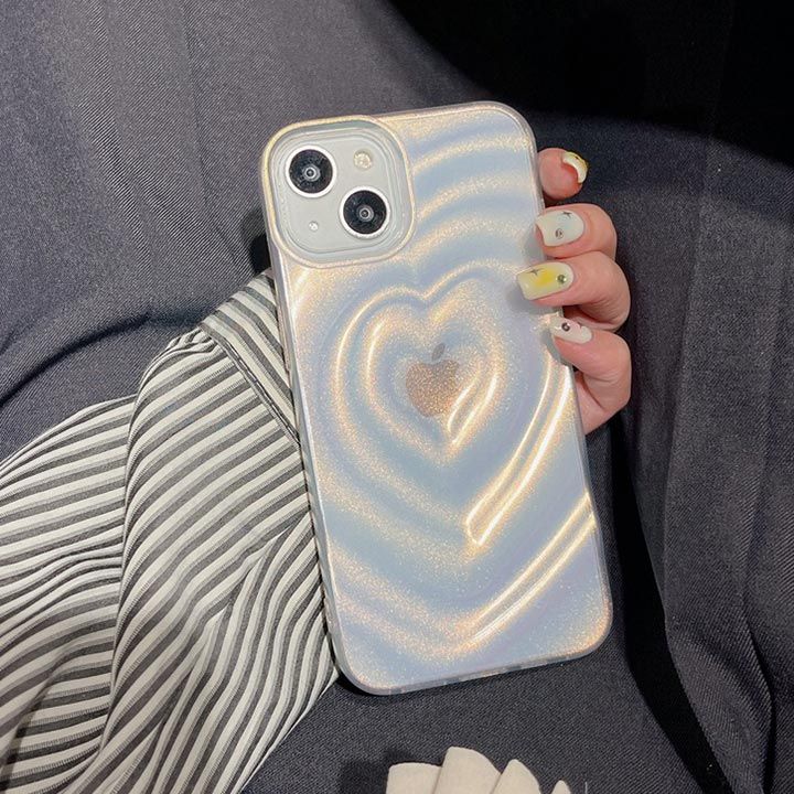 半透明！iPhone16ケース iPhone15ケース iPhone14ケース アイフォン15ケース 可愛い ハート アップルロゴ アップルマーク 白 透明 ホワイト 韓国 アイフォン14ケース アイフォン15ケース アイフォン13ケース おしゃれ