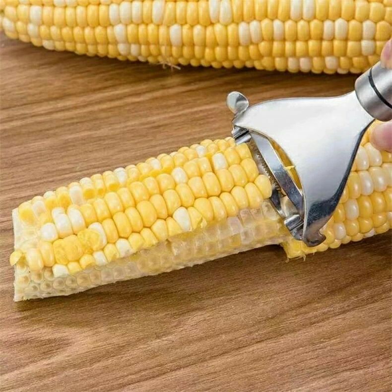 皮むき器?ピーラートウモロコシ削り取りトウモロコシ削り取り削り器キッチンガジェットトウモロコシ削り取りナイフトウモロコシ粒分離器
