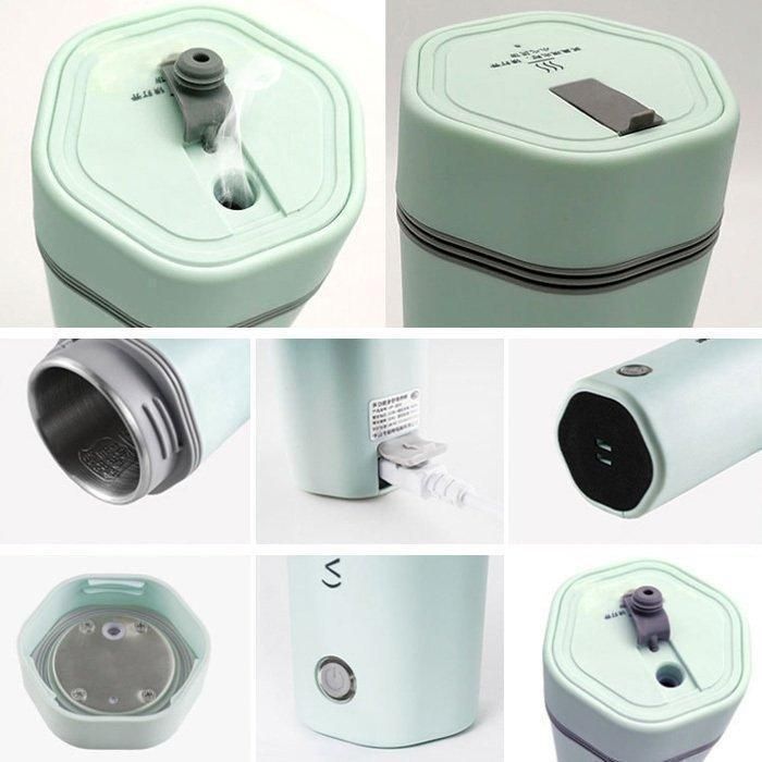 電気ケトル 電気ポット 小型 軽量 ミニ 電気ボトル ボトル 30℃〜100℃ 魔法瓶 ポータブル 旅行 外出 400ml 自動電源OFF 空だき防止機能 5分間で沸騰 お湯 湯沸かし コーヒー 茶 誕生日 クリスマス プレゼント 加熱 保温 湯沸し器
