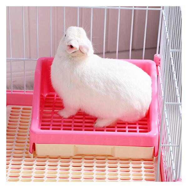 うさぎ トイレ おしっこ飛び散り防止 引き出しモルモット用トイレ 手入れ簡単 小動物用品 四角形 メッシュスノコ付き フェレット用うさぎ ハムスター チンチラ デグー モルモット 掃除用品 お手入れラクラク 清潔 トレー トイレトレーニングに最適 ゆったり広々 30cm×22.5cm
