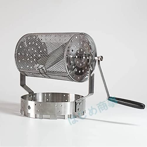 豆焙煎機 豆のベーキングメーカー エスプレッソ焙煎機 ステンレス鋼製コーヒーロースター 家庭用コーヒーベーキング用ハンドル付きコーヒーロースター機械 手動