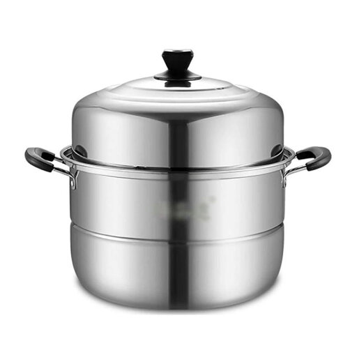 蒸し器、頑丈な403ステンレス鋼層蒸し器/スープポットを厚く28/30/32/34/36/38 / 40cm食品グレードの大型蒸し器電磁調理器ガスストーブに適しています 蒸し器、頑丈な403ステンレス鋼層蒸し器/スープポットを厚く28/30/32/34/36/38 / 40cm食品グレードの大型蒸し器電磁調理器ガスストーブに適しています