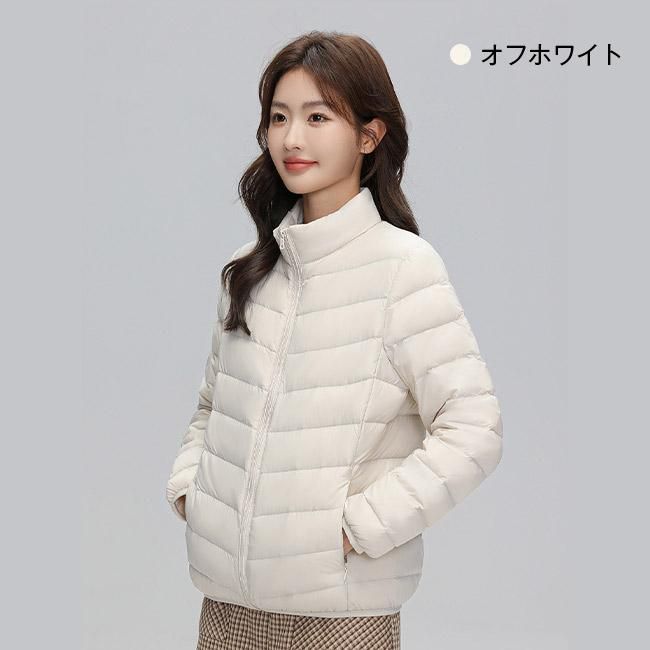 ダウンジャケット コート レディース トップス ゆったり ショート丈 厚手 アウトウェア 冬服 フード付き 保温 暖かい 収納袋付き