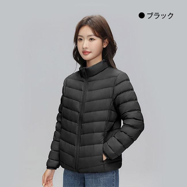 ダウンジャケット コート レディース トップス ゆったり ショート丈 厚手 アウトウェア 冬服 フード付き 保温 暖かい 収納袋付き