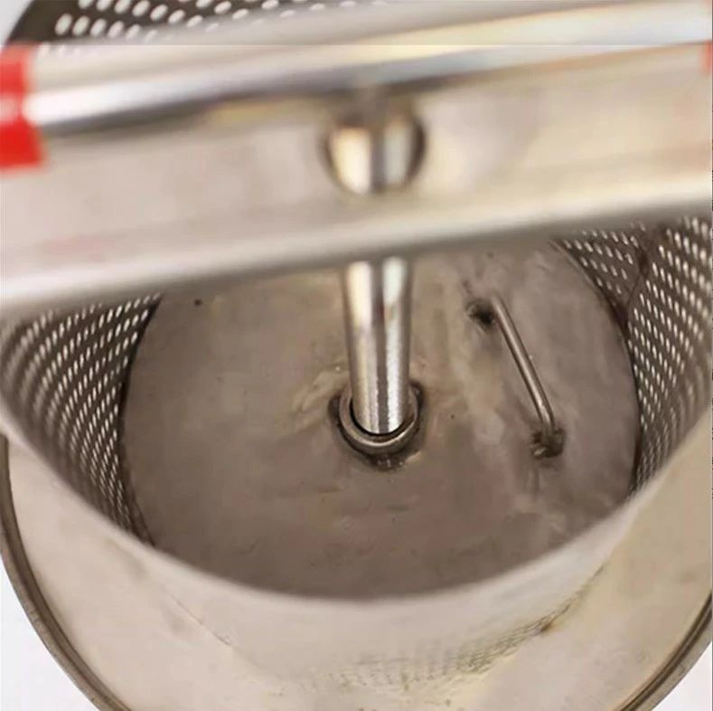 ステンレスハニープレス 蜂蜜圧搾機 蜂蜜分離器 ワックス押え 蜜を絞り器 蜂蜜抽出器 養蜂器具 蜂蜜分離器 採蜜器 プレス機 蜂蜜手動式 蜂蜜ワックスプレス ハニープレス 圧縮製蝋器 蜜こし器 ミツバチ 厚手ステンレススチール製