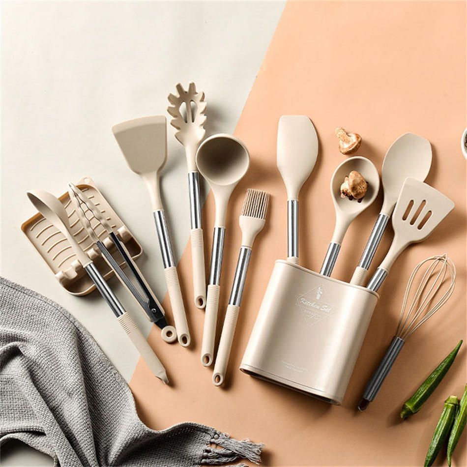 キッチンツール 調理器具 13点セット キッチン用品 ステンレス製 キッチンツール クッキングツール 製菓器具 台所用品 耐熱シリコン 調理 料理 フライ返し おたま ヘラ 泡たて器 ターナー トング スプーン調理 料理 製菓器具 食器セット