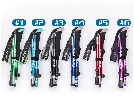 トレッキングポール 登山用杖 登山ストック 軽量 アルミ合金 折り畳み トレッキングステッキ スティック ハイキング 山登り ウォーキングポール