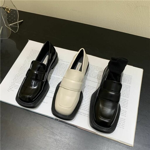 厚底ワイドスクエアトゥパデットローファー ローファー 厚底 スクエアトゥ 厚底シューズ レディース トレンド お仕事コーデ ママコーデ. デートコーデ オシャレ 3カラー D433 厚底ワイドスクエアトゥパデットローファー ローファー 厚底 スクエアトゥ 厚底シューズ レディース トレンド お仕事コーデ ママコーデ. デートコーデ オシャレ 3カラー D433