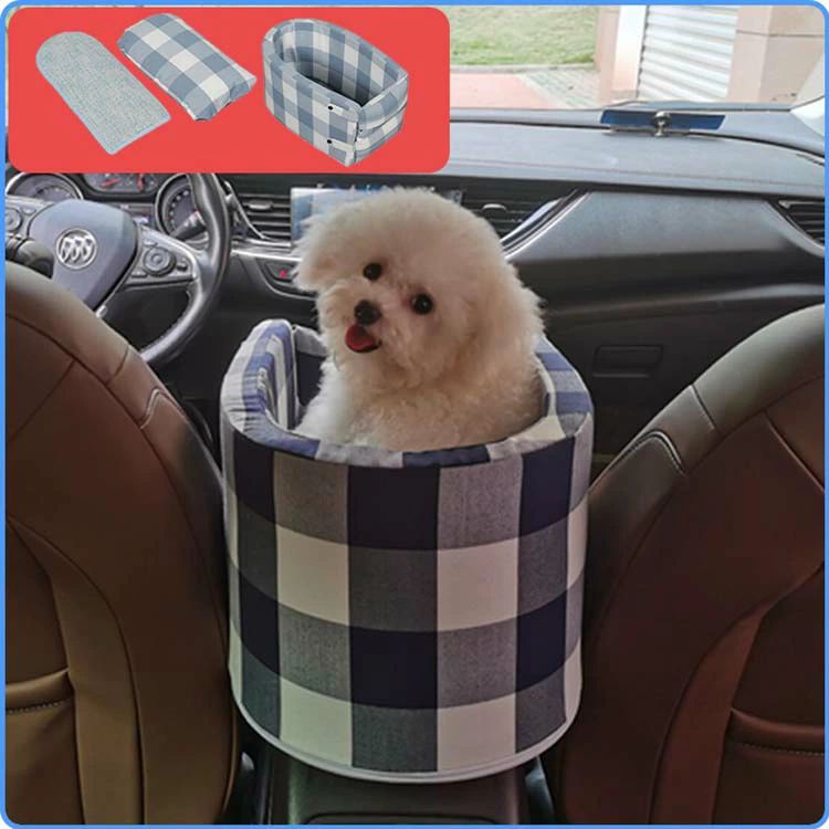 犬用 ドライブベッド ドライブベッド 犬 中型犬 小型犬 車 ペット 座席 肘掛け アームレスト チェック柄 千鳥柄 ペット 車 犬 猫 ペットソファー 中型ペット 小型ペット 6KGまで ドライブ 旅行 お出かけ ペットベッド
