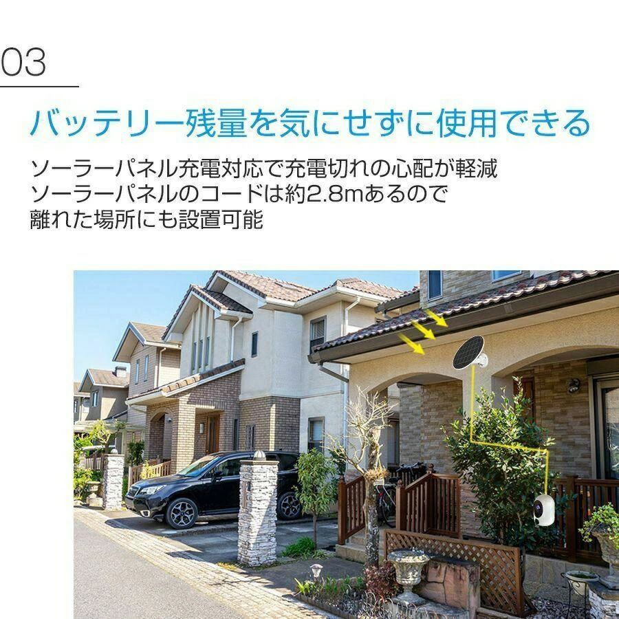 防犯カメラ ワイヤレス 屋外 工事不要 ソーラー 内蔵バッテリー 小型 会話可能 WiFi 家庭用 ネットワーク 屋外用 遠隔監視 録画機能付き 人体検知 MU73 防犯 カメラ 屋外用 家庭用電源なし ソーラー充電 ソーラーパネル 監視カメラ 工事不要 簡単