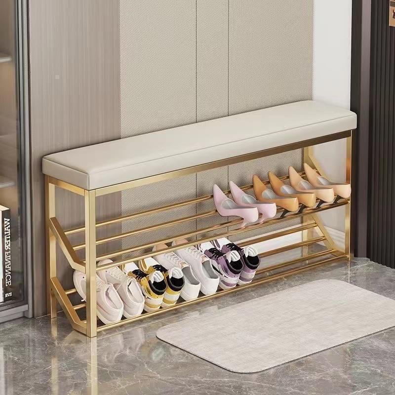玄関ベンチ シューズラック 収納ベンチ 玄関椅子 玄関収納 3段 座面クッション 靴収納 腰掛け ベンチ 玄関スツール 収納スツール エントランスベンチ 靴棚