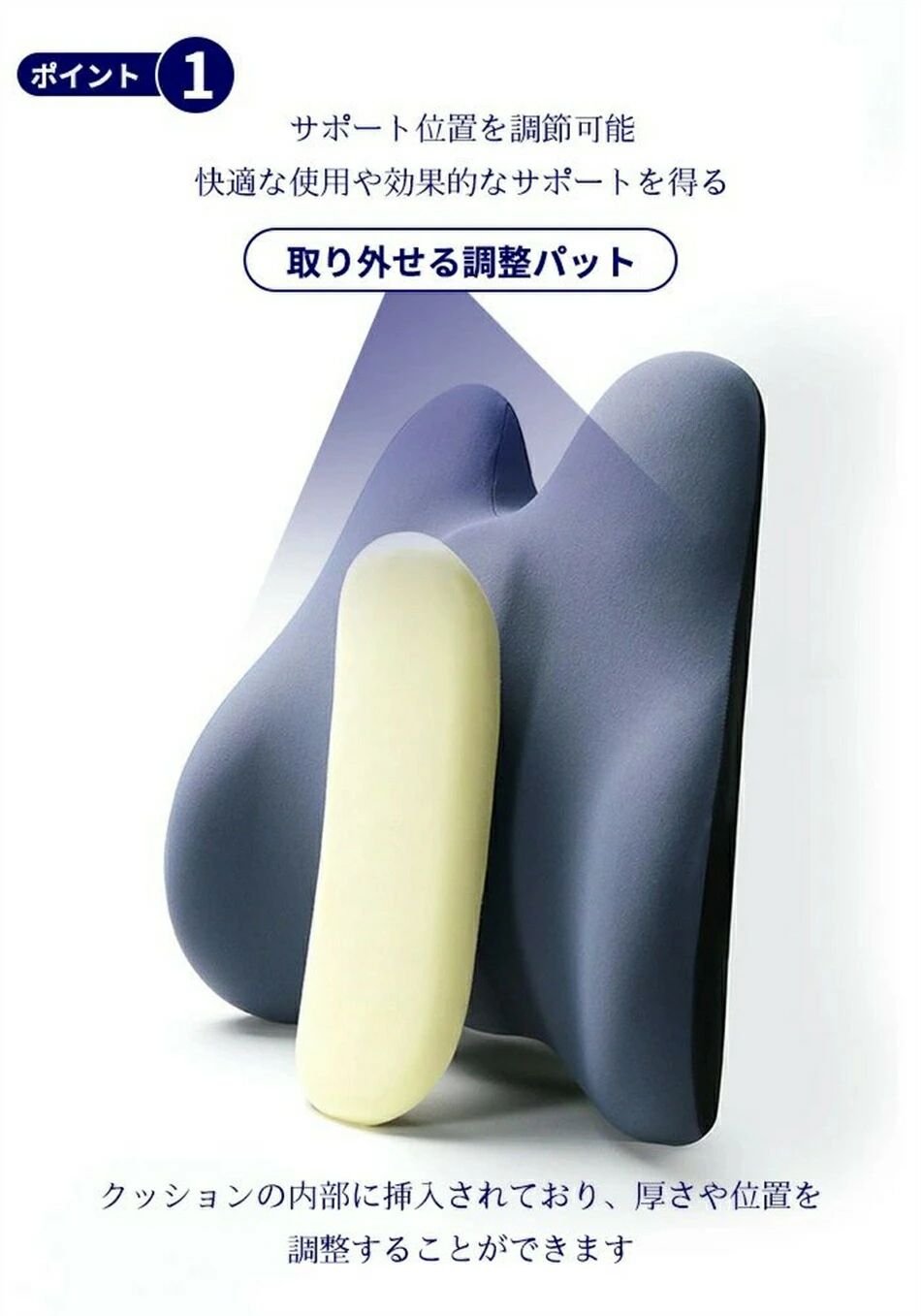 車用クッション 腰クッション 低反発 車 運転 サポート 腰当て 柔らかい 背中 クッション 腰枕 椅子 腰 背 姿勢 サポート 低反発 ランバーサポート 背当て 調整 マルチ 健康クッション オフィス 在宅 車用品 座席対策 オフィス 運転席 旅行 ドライブ