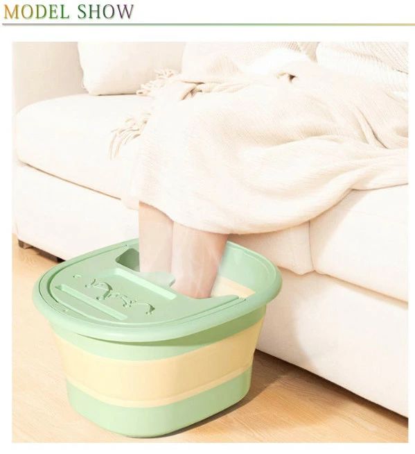 足浴器 コンパクト 折りたたみ フットバス ローラー フットケア 足裏マッサージ 蓋付き 足温器 足浴バケツ むくみ解消 リラックス 家庭用 持ち運び マッサージ 足湯バケツ