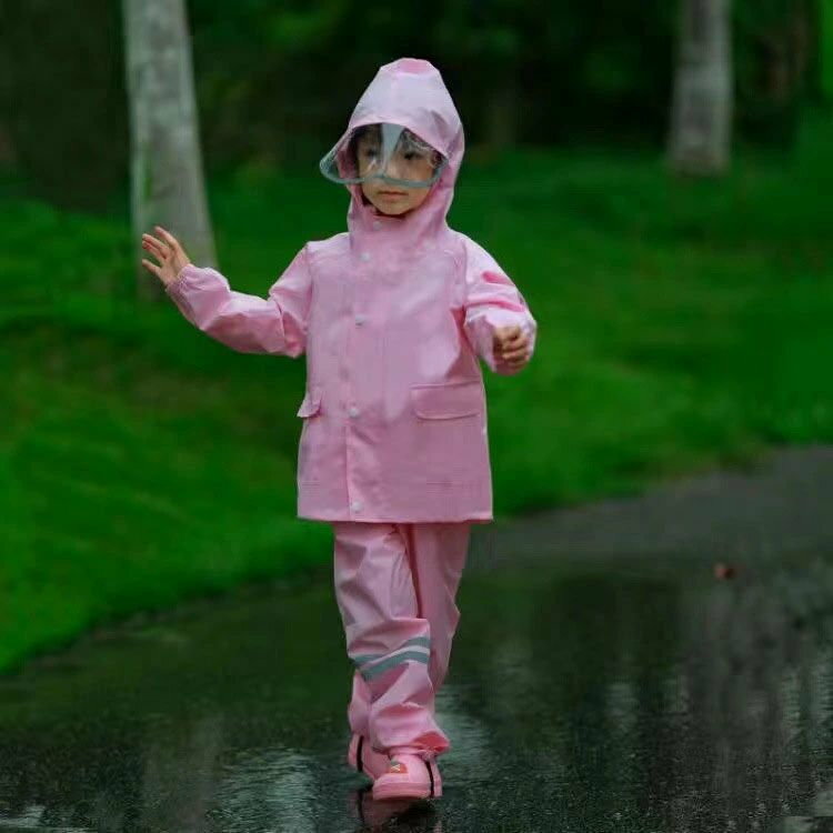 キッズ レインスーツ 子供 レインコート レインパンツ オーバーオール サロペット レインウェア 上下セット ランドセル対応 セパレート アウトドア 女の子 男の子 レインパーカー 通学 自転車 おしゃれ 小学生 雨具 梅雨対策 砂場着 遊び着