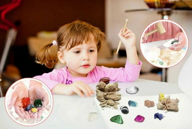 発掘 おもちゃ 宝石 水晶 掘る 知育玩具 親子で楽しい 見つける 男の子 女の子 5歳 6歳 7歳 小学生 夏休み 冬休み プレゼント