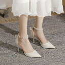 パンプス レディース サイドゴア 幅広 サンダル ストラップ 27cm 20cm 大きいサイズ 小さいサイズ ミドルヒール ハイヒール ピンヒール ちょう おしゃれ上品