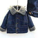 デニムブルゾン デニムコート デニムジャケット 裏ボア アウター キッズ ジュニア 男の子 女の子 秋 冬 コート ブルゾン ジャケット 通園 通学 春 子供服 宴会 記念日 誕生日 結婚式 発表会 七五三 aaa