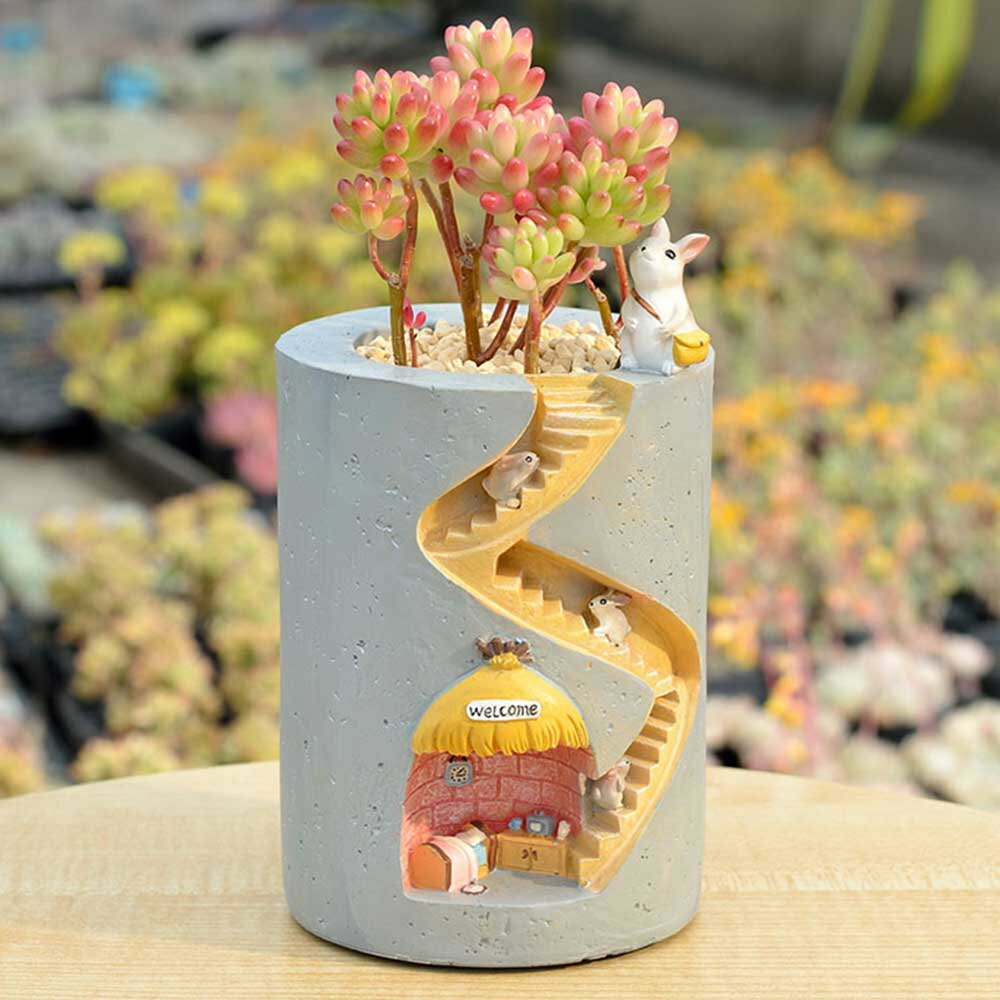 プランター 植木鉢 おしゃれ 盆栽 ミニ鉢 鉢植え 多肉植物 観葉植物 花 栽培 プレゼント ギフト かわいい ガーデニング 雑貨 軽量