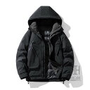 ダウンジャケット メンズ ダウンコート フード付き 撥水 厚手 アメカジ 防風 暖かい 防寒 ブルゾン カジュアル アウトドア ダウンコート 冬 冬服
