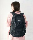 【公式】MILKFED. ミルクフェド NEO EMBROIDERY BIG BACKPACK BAR MILKFED. リュック バックパック 鞄 カバン 大容量 ロゴ 刺繍 旅行 デイリー A4 レディース