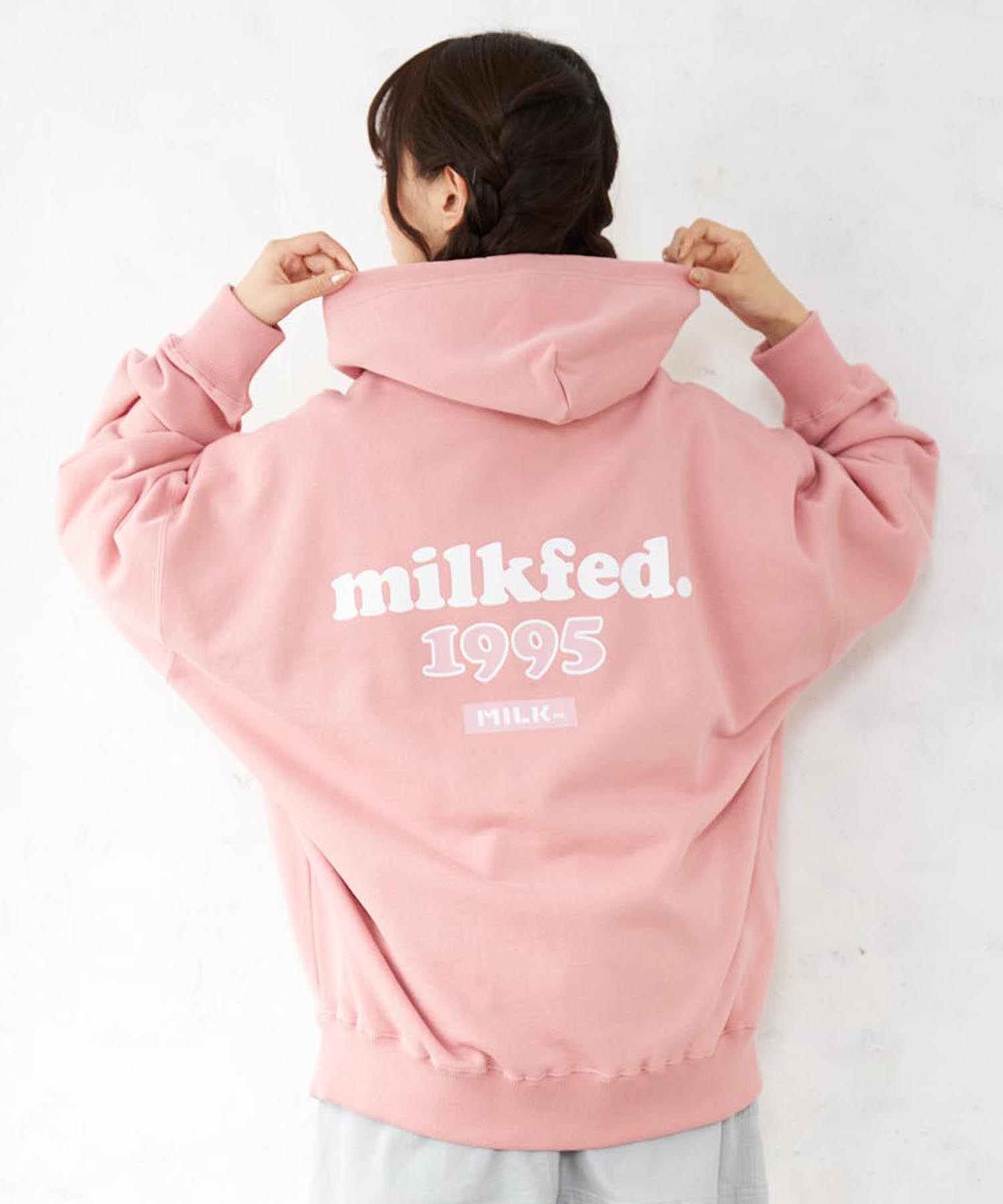 【公式】MILKFED. ミルクフェド COOPER 1995 SWEAT HOODIE パーカー プルオーバー フード トップス ロゴ レディース