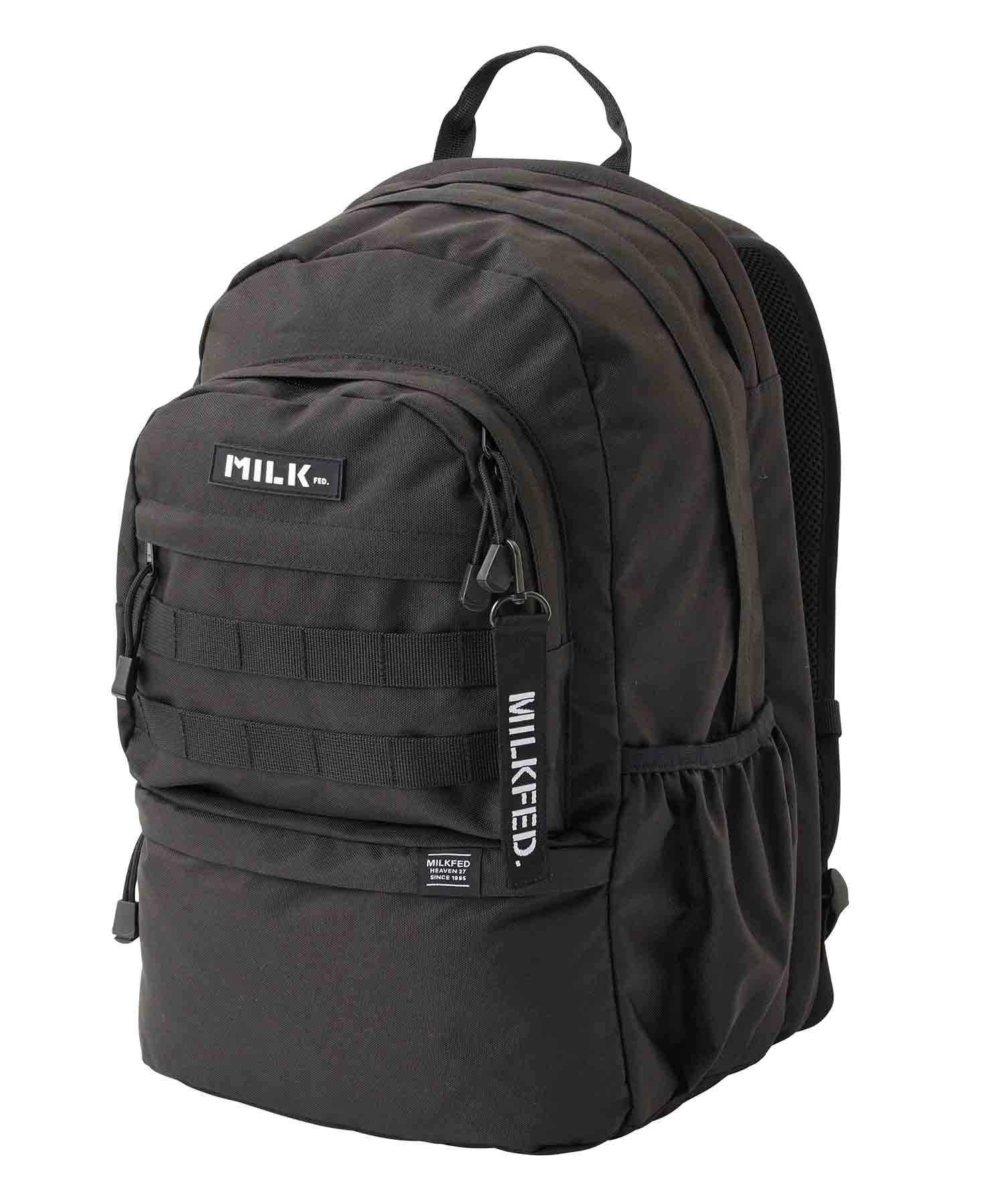 スペシャルプライス【公式】MILKFED. ミルクフェド ACTIVE MOLLE BACKPACK リュック バックパック 鞄 カバン ロゴ ワッペン 大容量 デイリー カジュアル 旅行 ポケット