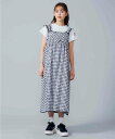 スペシャルプライス【公式】MILKFED. ミルクフェド GINGHAM CHECK RUFFLE DRESS ワンピース ギンガムチェック フリル カットソー トップス ドレス レディース 人気 贈り物 ギフト プレゼント 24_MF_SS(4)