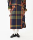 【公式】MILKFED. ミルクフェド PLAID WRAP SKIRT スカート ラップスカート ボトムス アシンメトリーデザイン レディース おしゃれ 人気...