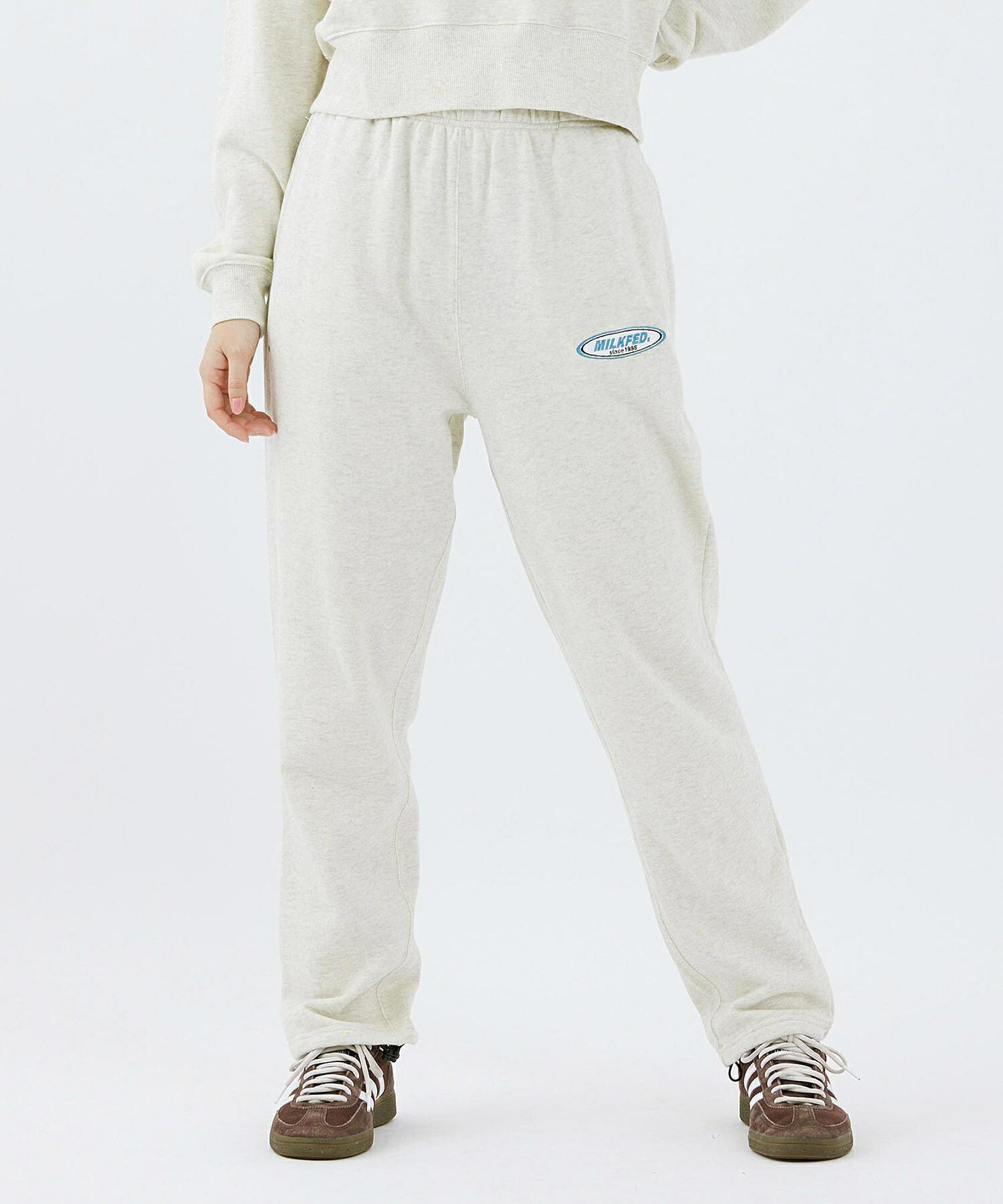 MILKFED. ミルクフェド OVAL LOGO DAILY LOGO SWEAT PANTS スウェットパンツ　レコメンド　WEBLIMITED