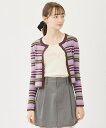 スペシャルプライス【公式】MILKFED. ミルクフェド STRIPE KNIT FITTED CARDIGAN ニット カーディガン