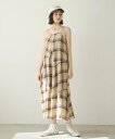 【公式】MILKFED. ミルクフェド PLAID CAMISOLE DRESS ワンピース キャミワンピ
