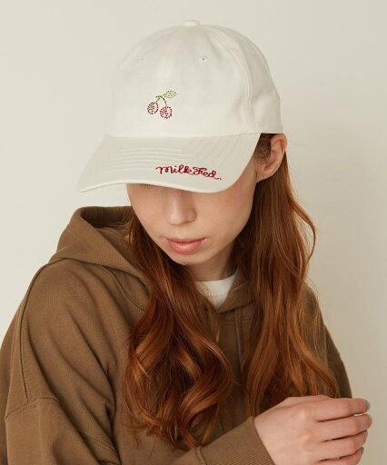 【公式】MILKFED. ミルクフェド RHINESTONE CHERRY CAP キャップ 帽子 【公式】MILKFED. ミルクフェド RHINESTONE CHERRY CAP キャップ 帽子