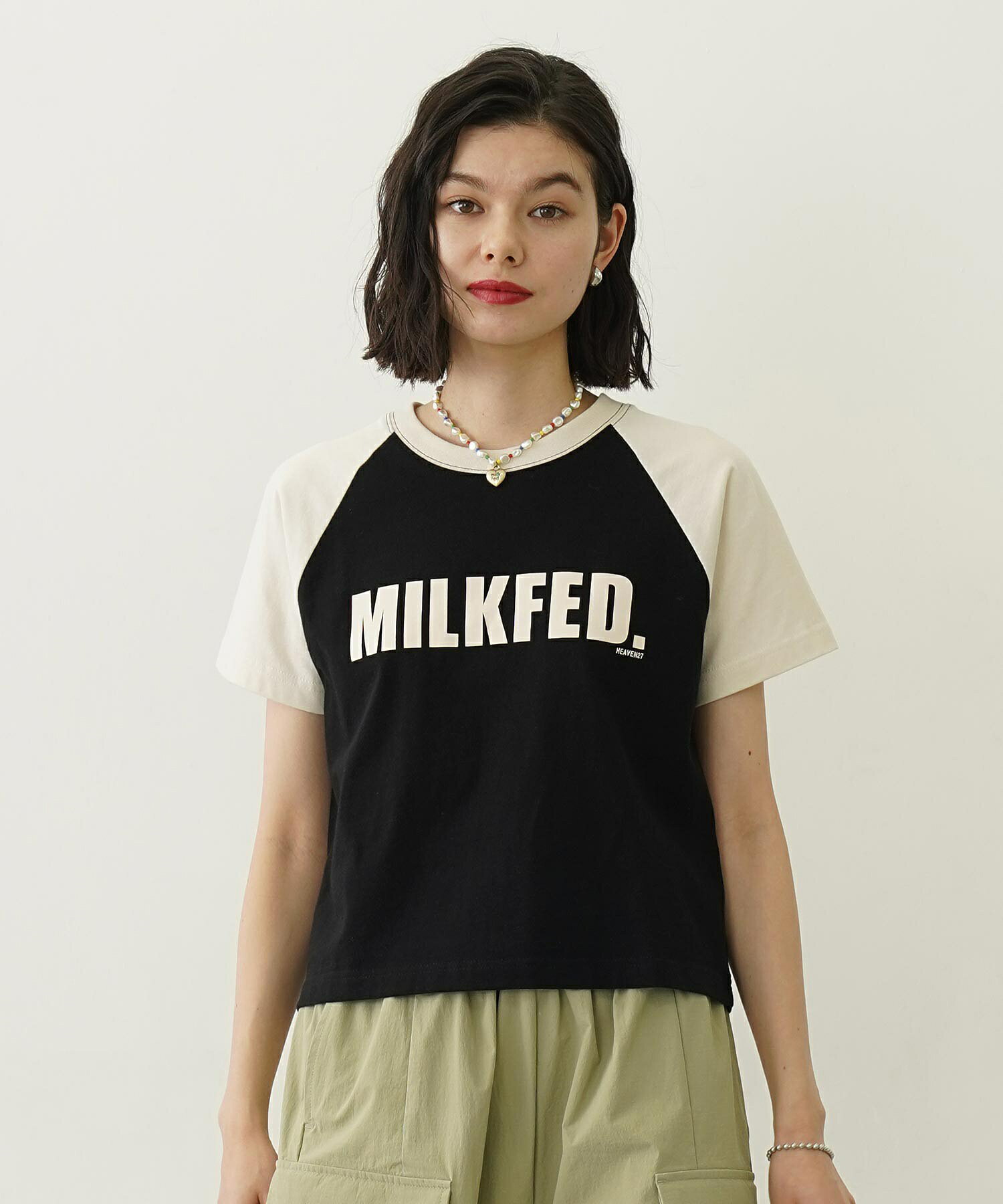 特価【30%OFF】【公式】MILKFED. ミルクフェド MILKFED. COMPACT B/B TEE 半袖Tシャツ トップスのサムネイル
