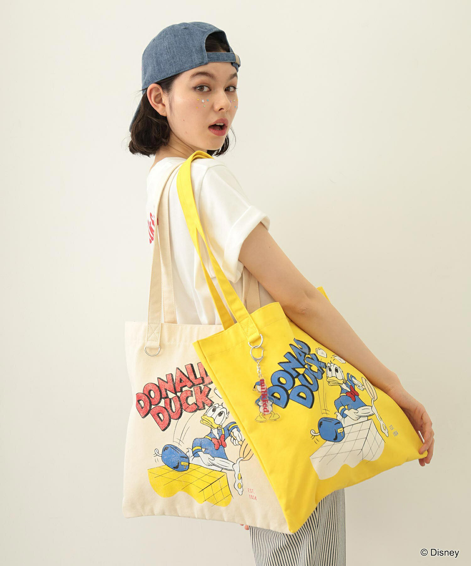 特価【10％OFF】【公式】MILKFED. ミルクフェド DONALD DUCK / COOKING TOTE トートバッグ コラボレー..