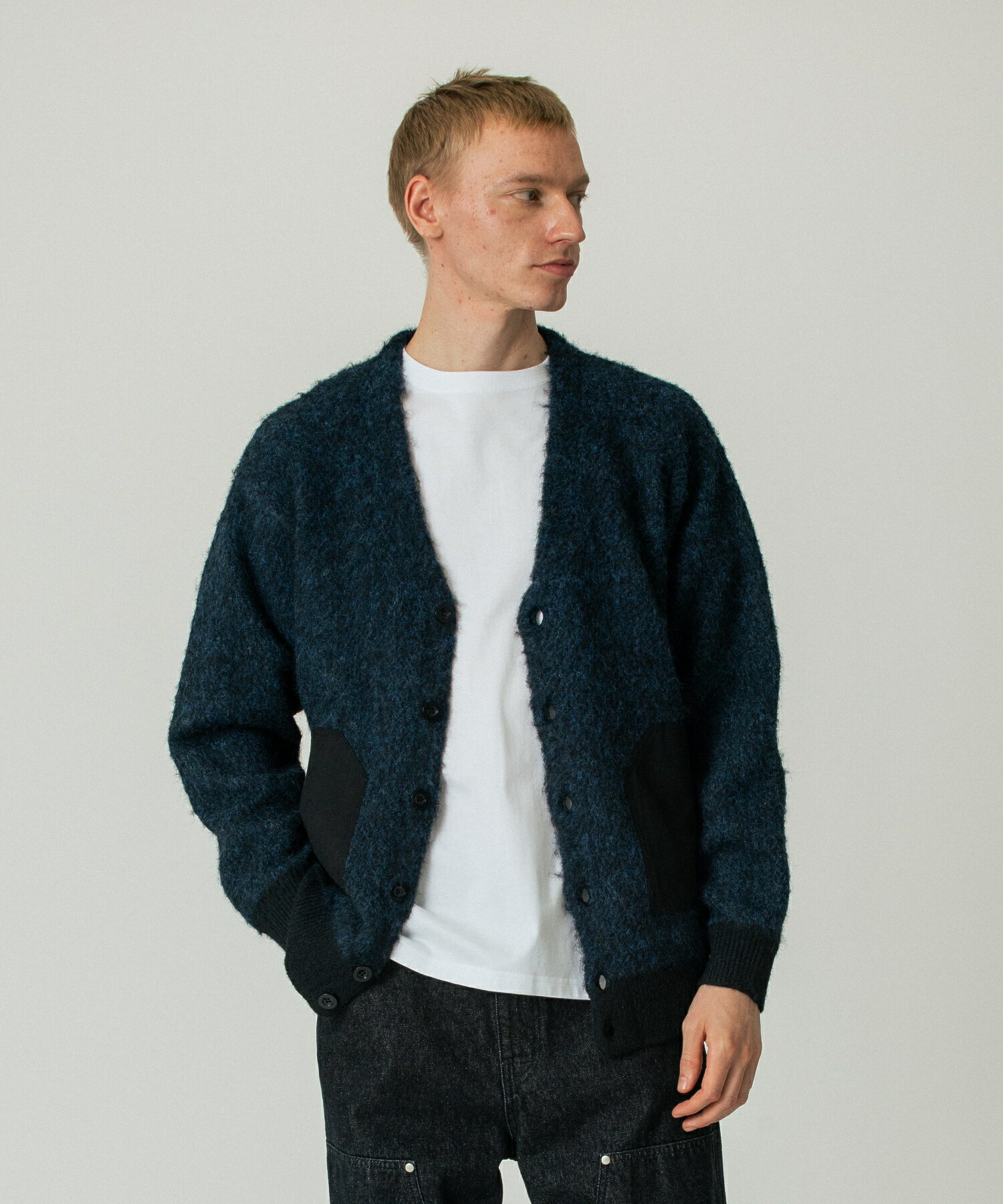 【公式】SILAS サイラス KNIT CARDIGAN ニットカーディガン Vネック メンズ ファッション ユニセックス