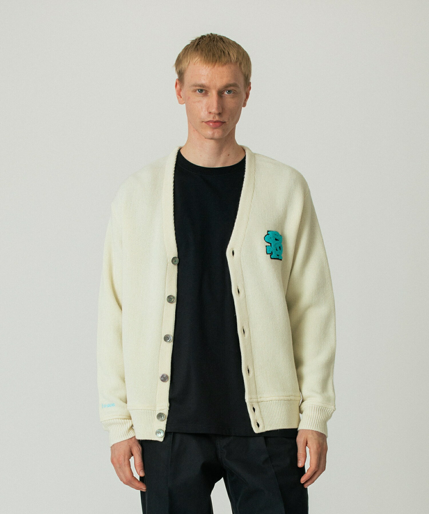 【公式】SILAS サイラス REEBOK×SILAS KNIT CARDIGAN Vネック ニットカーディガン コラボレーション 羽織