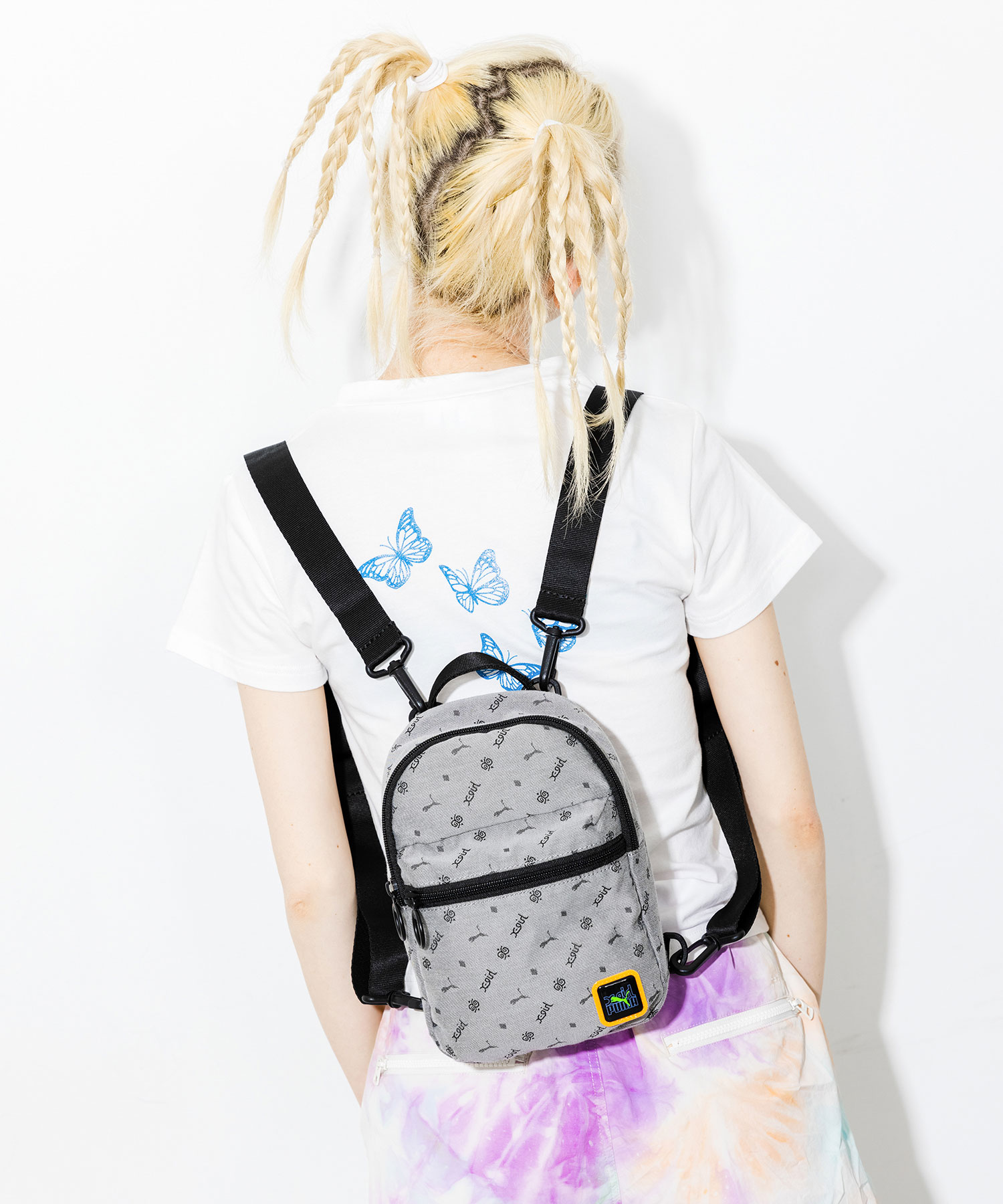 【公式】X-girl エックスガール X-girl × PUMA JACQUARD MINI DAYPACK プーマ ショルダーバッグ レディース バッグ ミニ デイパック ロゴ コラボ