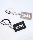 【公式】X-girl エックスガール MILLS LOGO RUBBER PASS CASE パスケース ミルズロゴ コイルチェーン シリコン カード収納 レデ...