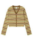 スペシャルプライス【公式】X-girl エックスガール STRIPED CARDIGAN カーディガン コンパクト ボーダー