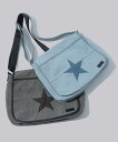 スペシャルプライス【公式】X-girl エックスガール STAR PANELED MESSENGER BAG メッセンジャーバッグ A4サイズ収納可能 ショルダーバッグ