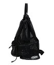 【公式】X-girl エックスガール 2WAY MESH KNAPSACK ナップサック 2WAY バッグ リュック メッシュ かばん 鞄 レディース 迷彩 カモフラージュ ブラックメッシュ サマーバッグ ワンショルダーバッグ 斜め掛け ショルダー