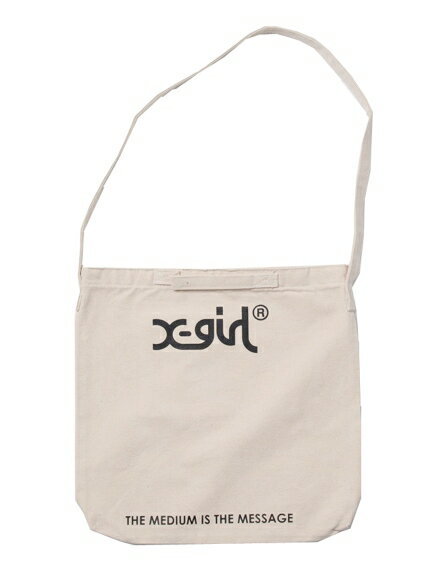 X-girl(エックスガール)【WEB限定】MILLS LOGO 2WAY TOTE