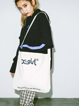 X-girl(エックスガール)【WEB限定】MILLS LOGO 2WAY TOTE