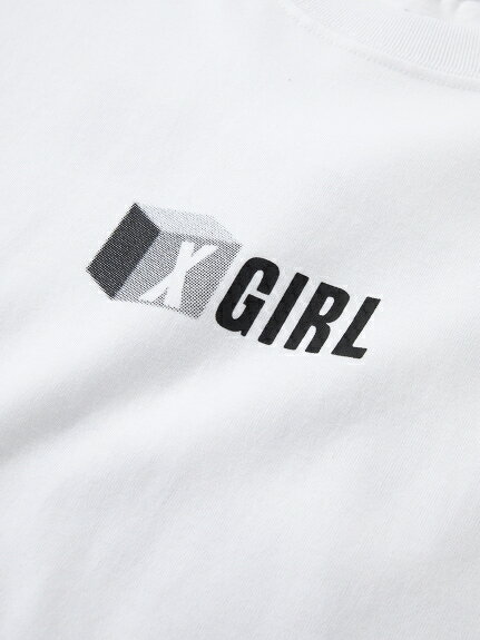 X-girl(エックスガール)CUBIC LOGO S/S MENS TEE