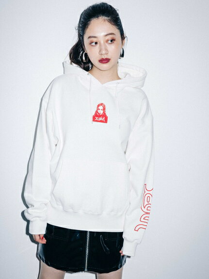 X-girl(エックスガール)FACE SWEAT HOODIE