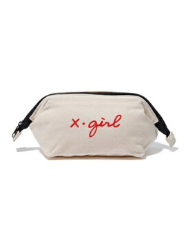 X-girl(エックスガール)CURSIVE LOGO POUCH