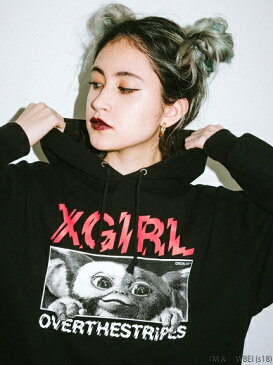 X-girl(エックスガール)【WEB限定】GREMLINS X X-GIRL X OVER THE STRIPES SWEAT HOODIE