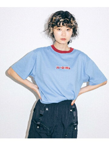 【公式】X-girl(エックスガール)ICE FIRE RINGER S/S TEE